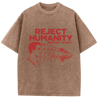 Tokyocanvas Vintage Reject Humanity Rat Washed T-Shirt