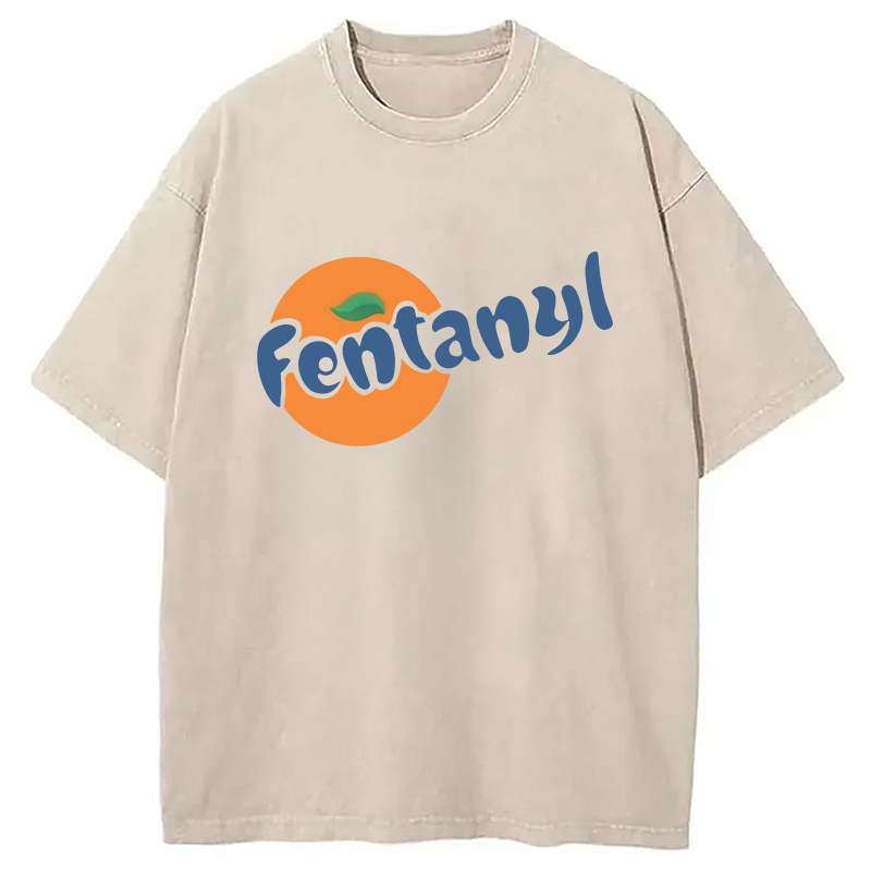 Tokyocanvas Fentanyl Meme Washed T-Shirt
