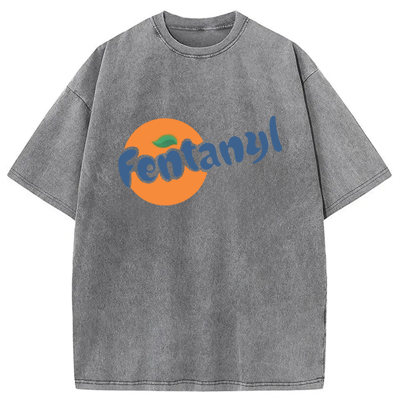 Tokyocanvas Fentanyl Meme Washed T-Shirt