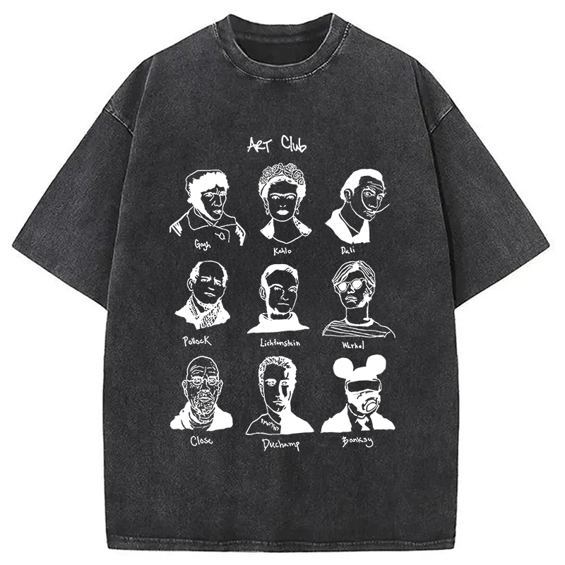 Tokyocanvas Famous Artists Club Washed T-Shirt