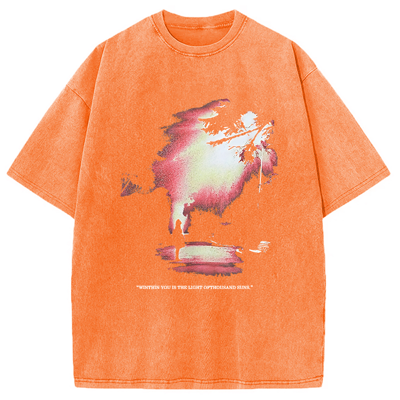 Tokyocanvas The Light Of Thousand Suns Washed T-Shirt