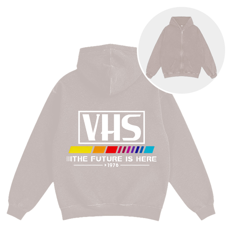 Tokyocanvas VHS 1976 Vintage Washed Zip Hoodie