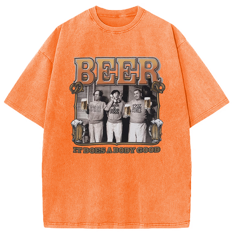 Tokyocanvas White and Cream Washed T-Shirt