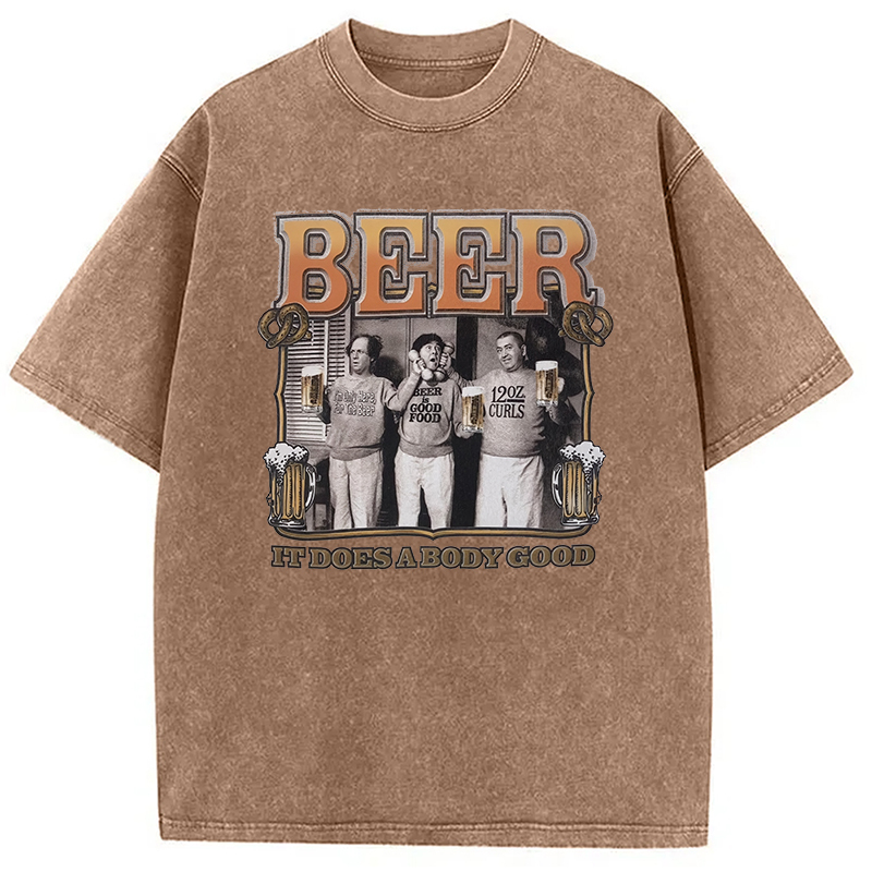 Tokyocanvas White and Cream Washed T-Shirt