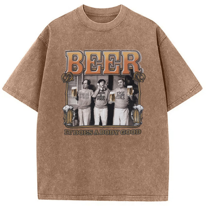 Tokyocanvas White and Cream Washed T-Shirt