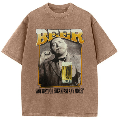 Tokyocanvas The Three Stooges BEER Breakfast Washed T-Shirt