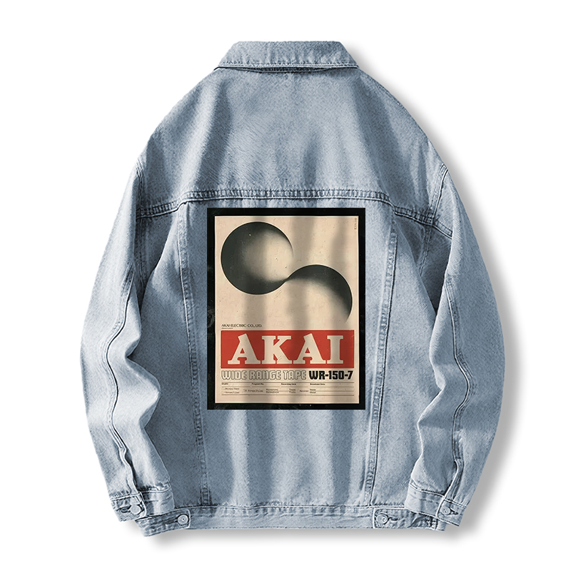 Tokyocanvas Akai 80s Vintage Music Record Tape Jean Jackets