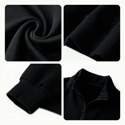 Tokyocanvas Rapper Cat Half-Zip Sweatshirt