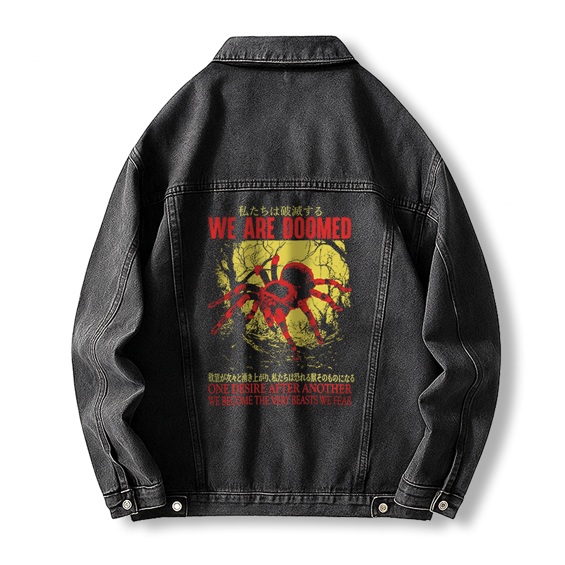 Tokyocanvas We Are Doomed Tarantula Jean Jackets