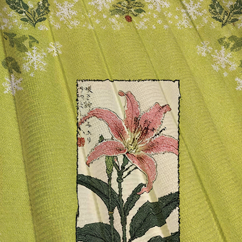 Tokyocanvas Retro Lily Christmas Ugly Sweatshirt