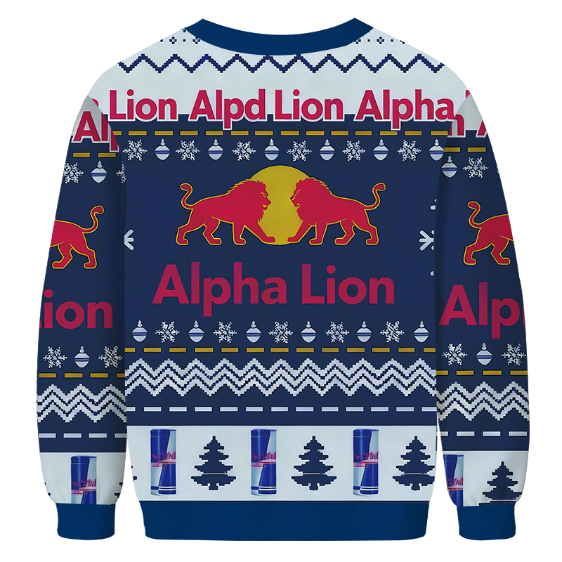 Tokyocanvas Blue Drink Funny Christmas Ugly Sweatshirt