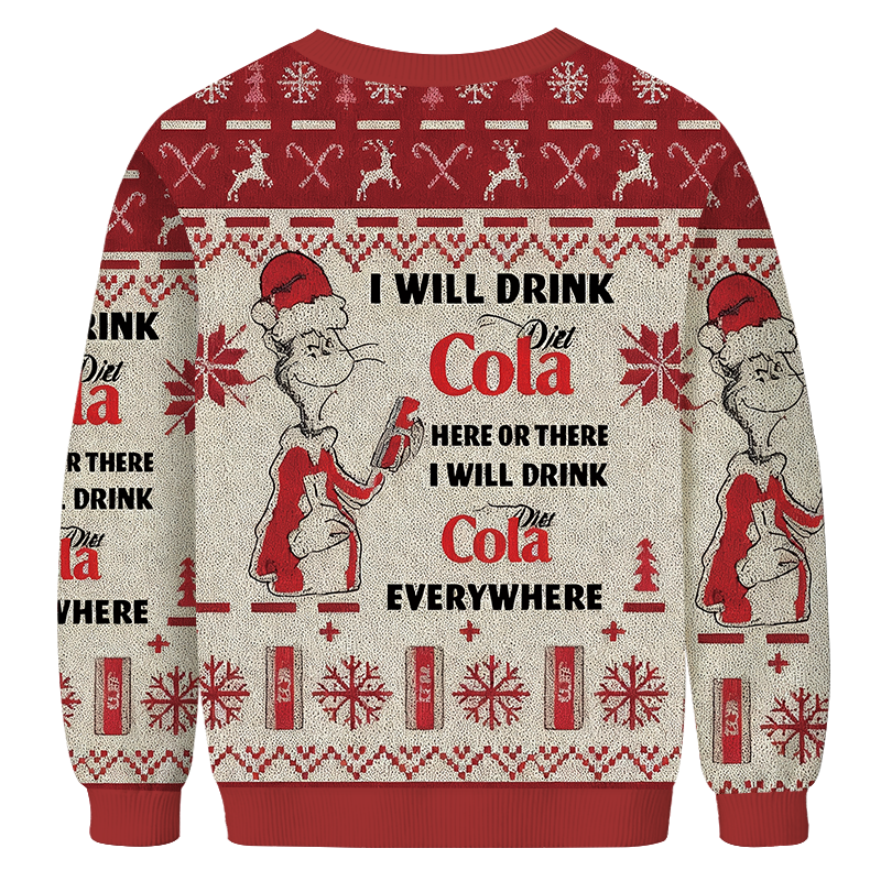 Tokyocanvas I Will Drink Christmas Ugly Sweatshirt