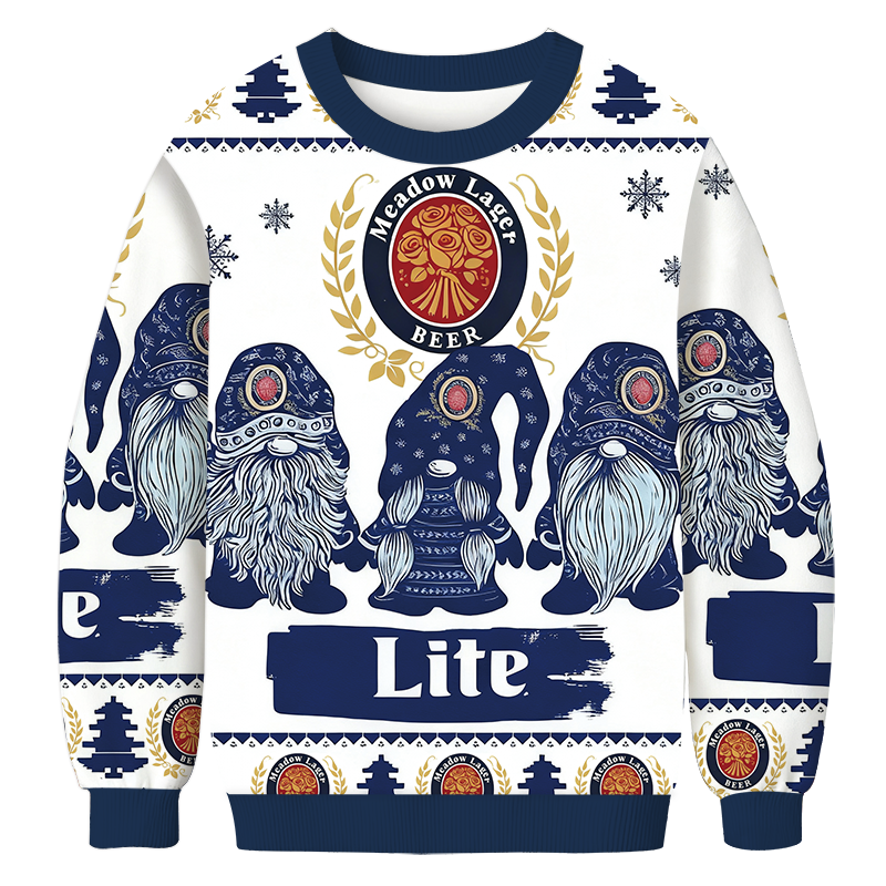 Tokyocanvas Lite Gnomies Christmas Ugly Sweatshirt