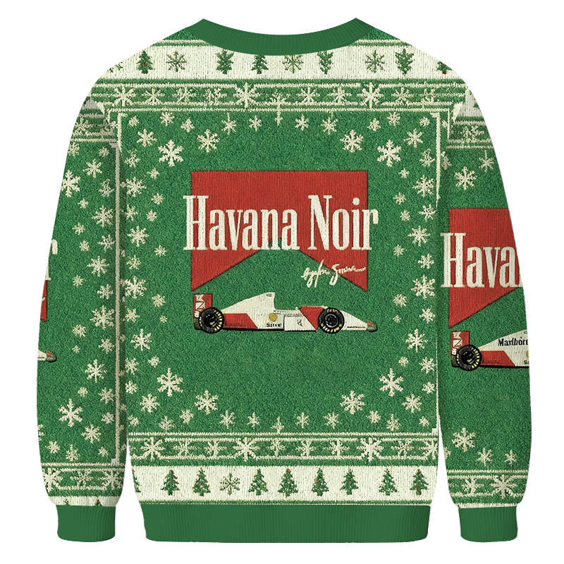 Tokyocanvas Vintage Racing Christmas Ugly Sweatshirt
