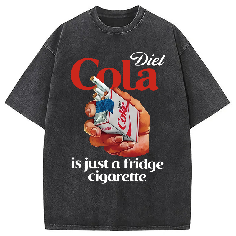 Tokyocanvas Diet Cola Is Just A Fridge Cigarette Washed T-Shirt