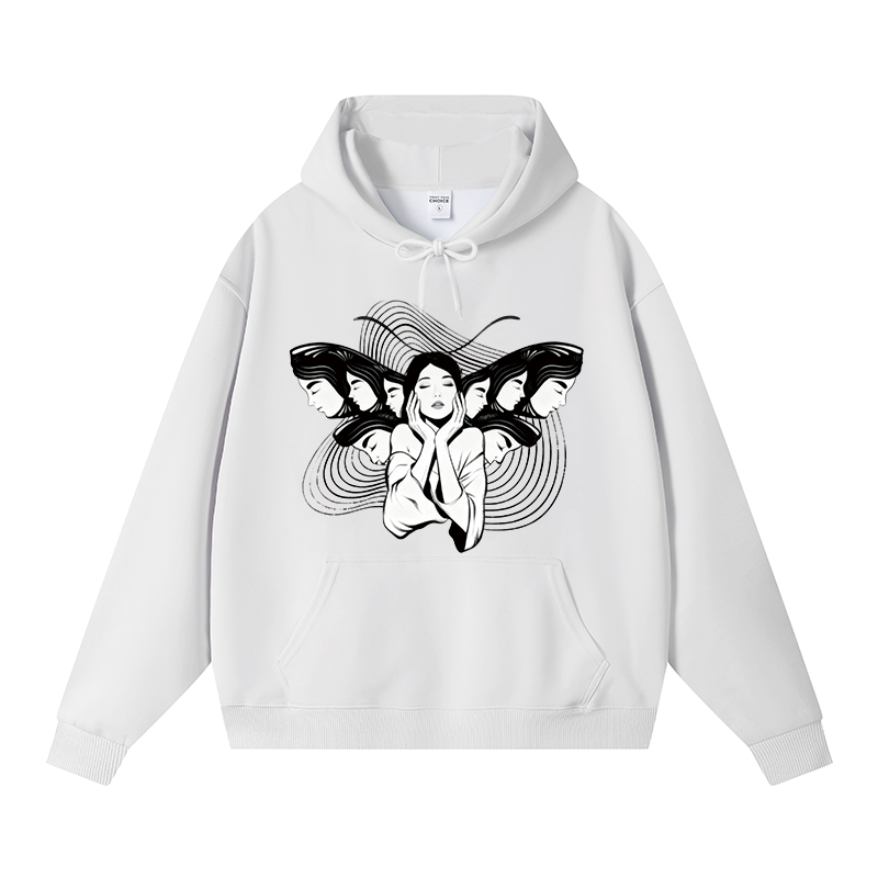 Tokyocanvas Echoes Of Self Fleece Lined Hoodie