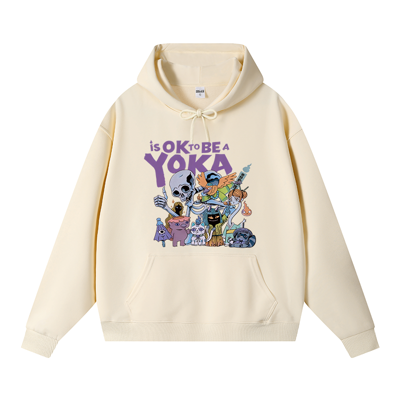 Tokyocanvas It's Ok To Be A Yokai Fleece Lined Hoodie
