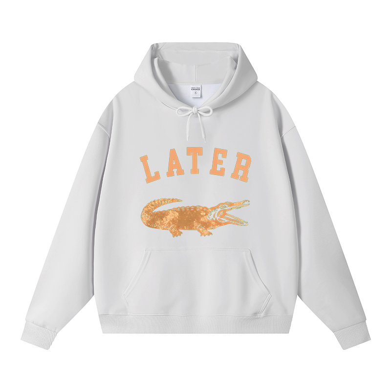 Tokyocanvas Later Alligator Fleece Lined Hoodie