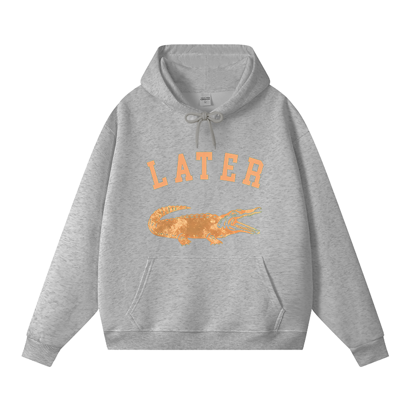 Tokyocanvas Later Alligator Fleece Lined Hoodie