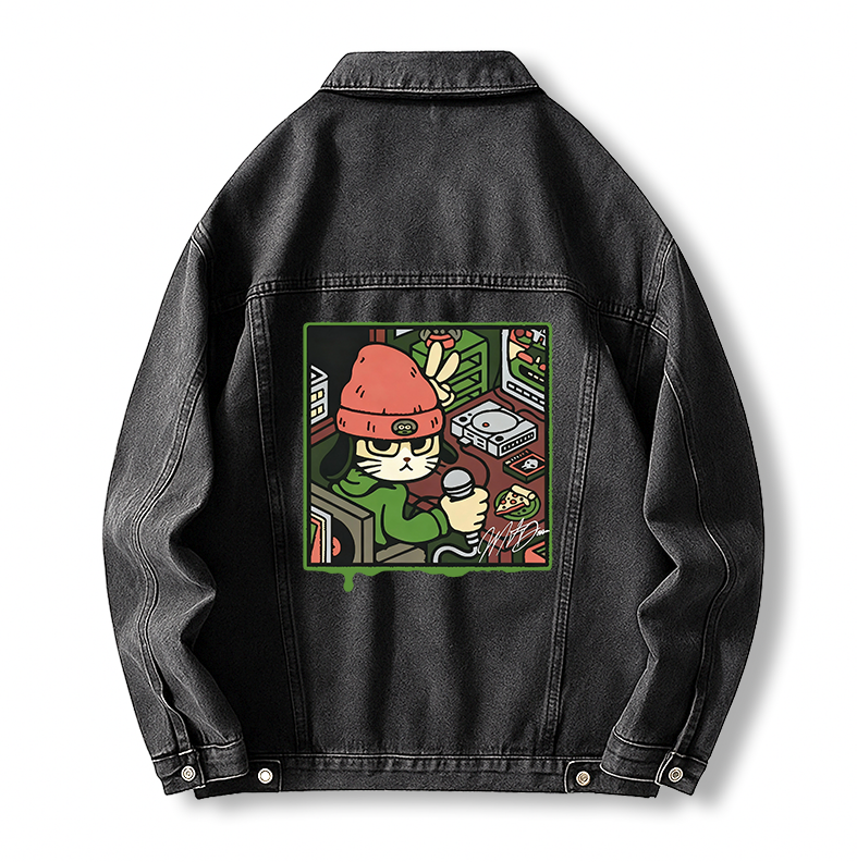 Tokyocanvas Rapper Cat Jean Jackets