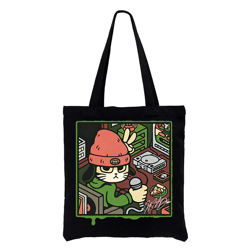 Tokyocanvas Rapper Cat Tote Bag