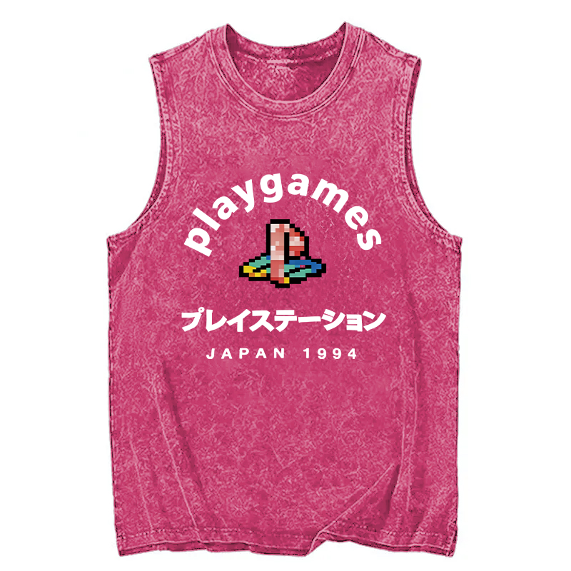 Tokyocanvas Play Games Japan Washed Tank