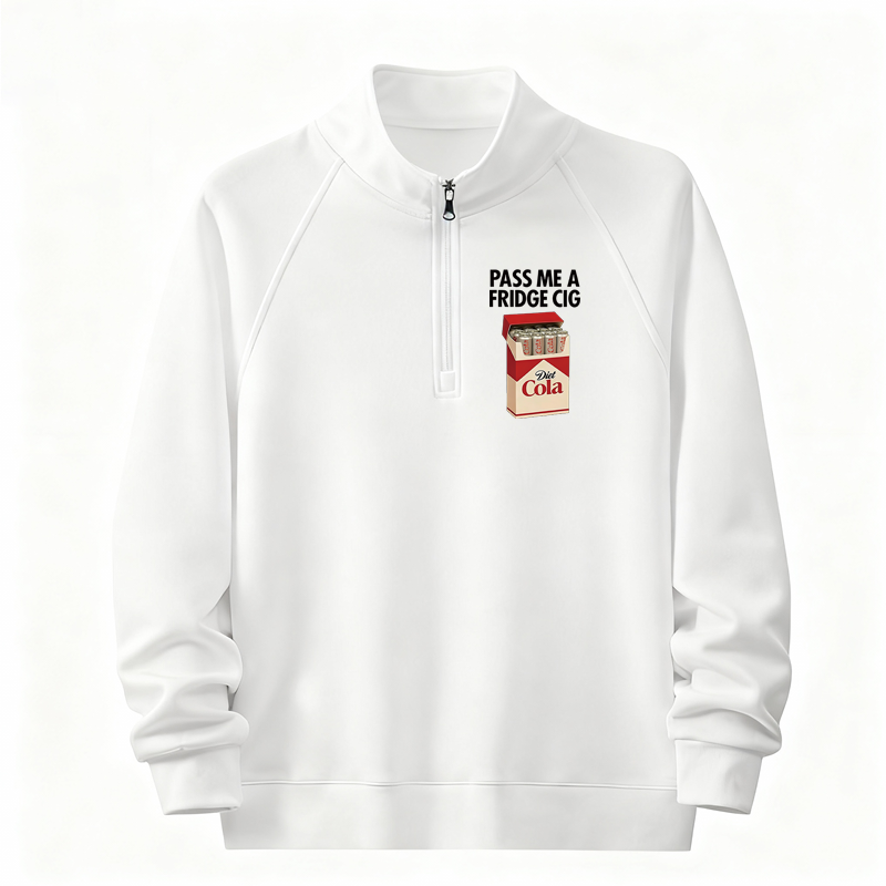 Tokyocanvas I Need A Diet Cola Half-Zip Sweatshirt