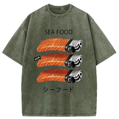 Tokyocanvas Salmon Lighter Washed T-Shirt