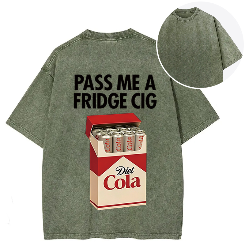 Tokyocanvas I Need A Diet Cola Back Washed T-Shirt