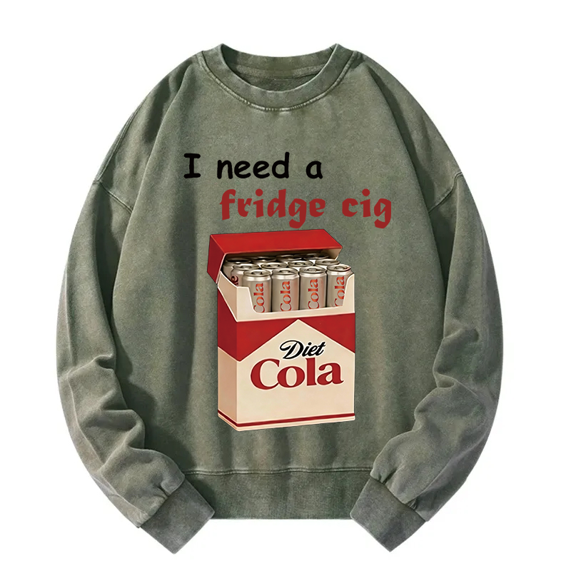 Tokyocanvas I Need A Fridge Cig Washed Sweatshirt