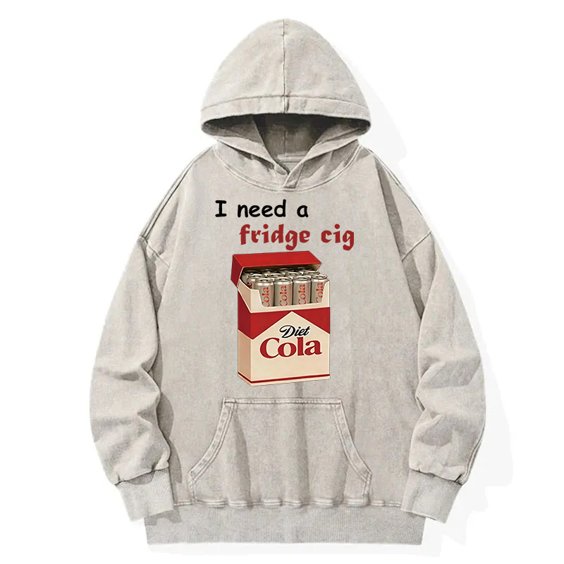 Tokyocanvas I Need A Fridge Cig Washed Hoodie