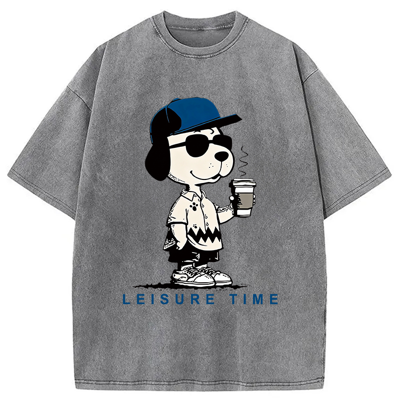 Tokyocanvas Dodger Snoopy Vintage Japanese Washed T-Shirt