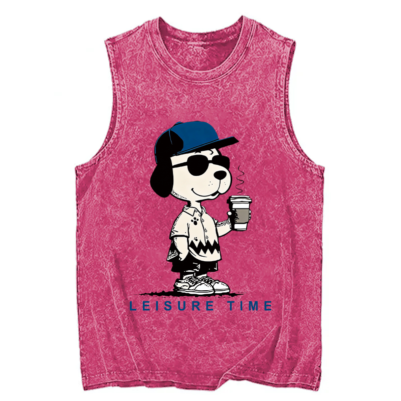 Tokyocanvas Dodger Dog Vintage Japanese Washed Tank