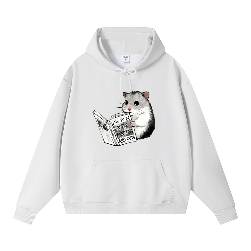 Tokyocanvas Hamster Life Hacks Fleece Lined Hoodie