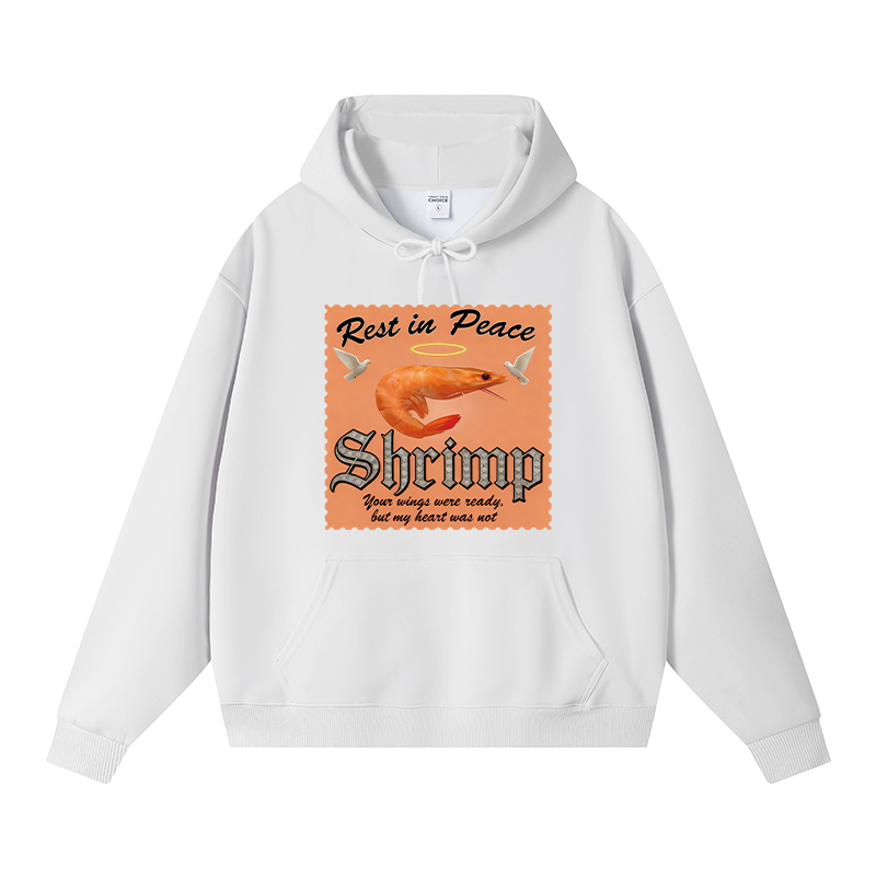 Tokyocanvas RIP SHRIMP Fleece Lined Hoodie