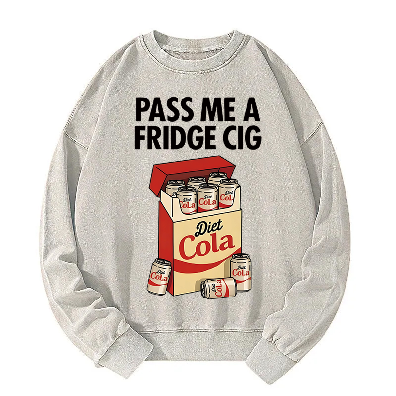 Tokyocanvas Diet Cola Cigarette Pack Washed Sweatshirt