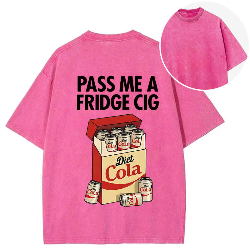 Tokyocanvas Diet Cola Cigarette Pack Back Washed T-Shirt