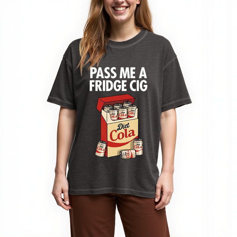 Tokyocanvas Diet Cola Cigarette Pack Gradient Washed T-Shirt