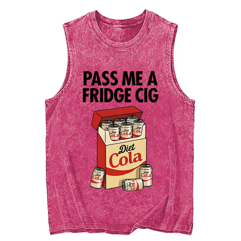 Tokyocanvas Diet Cola Cigarette Pack Washed Tank