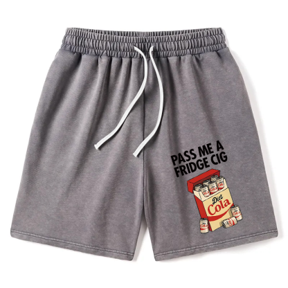 Tokyocanvas Diet Cola Cigarette Pack Washed Short