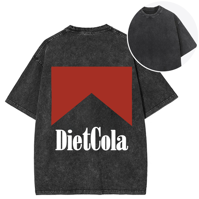 Tokyocanvas Diet Cola Marlboro Back Washed T-Shirt