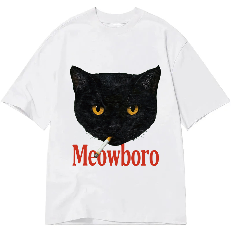 Tokyocanvas Smoking Black Cat Vintage Classic T-Shirt