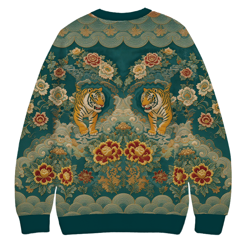 Tokyocanvas Imperial Tiger Casual Ugly Sweatshirt