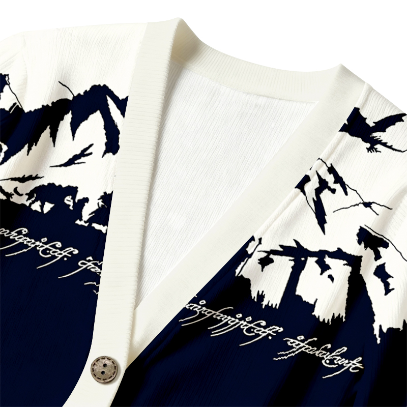 Tokyocanvas Mountains of Mordor Ugly Cardigan Sweatshirt