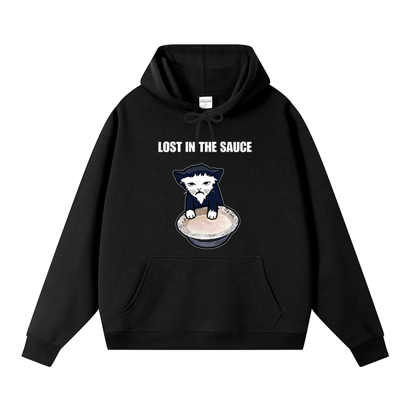 Tokyocanvas Lost In The Sauce Fleece Lined Hoodie