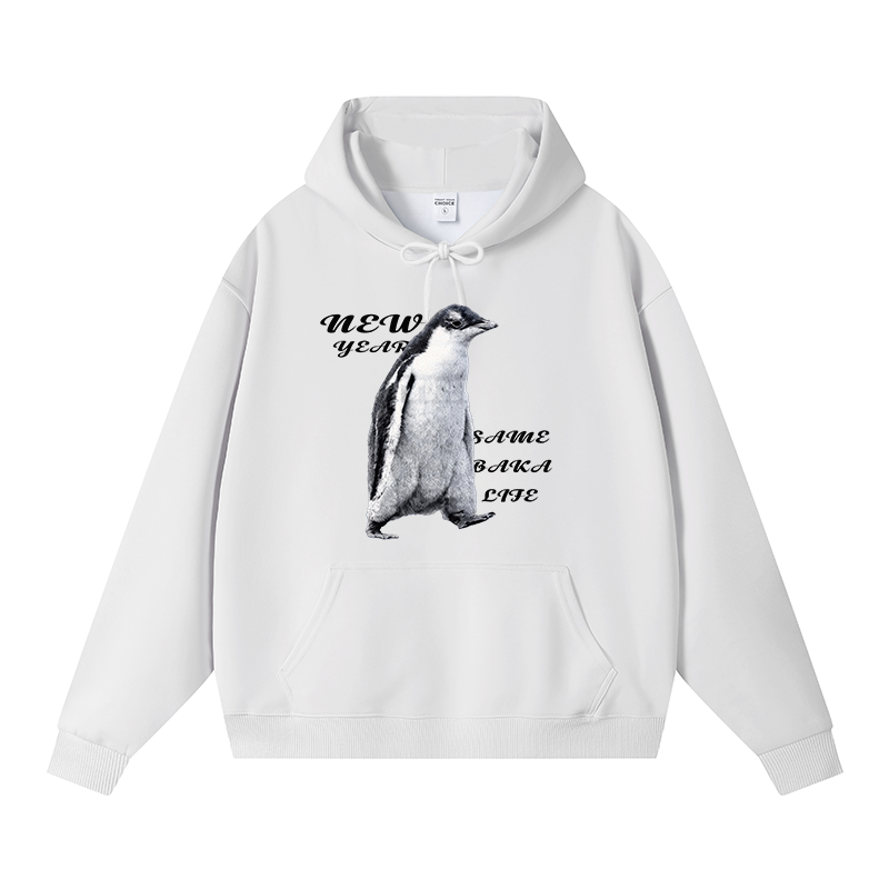Tokyocanvas Same Baka Life Penguin Fleece Lined Hoodie