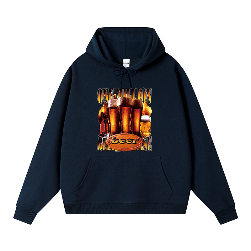 Tokyocanvas One Million Beers Please Fleece Lined Hoodie