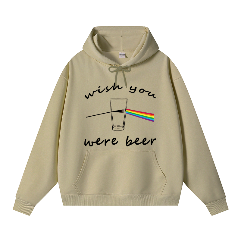 Tokyocanvas Wish You Were Beer Fleece Lined Hoodie