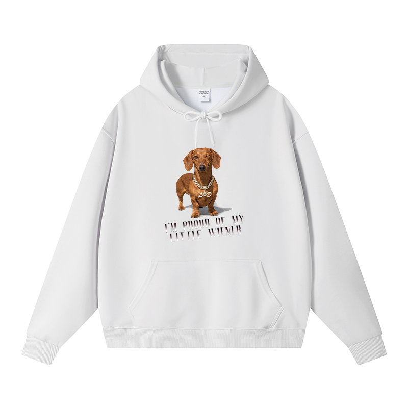Tokyocanvas Little Wiener Fleece Lined Hoodie