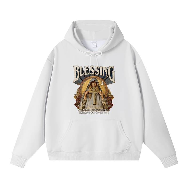 Tokyocanvas Blessing Fleece Lined Hoodie